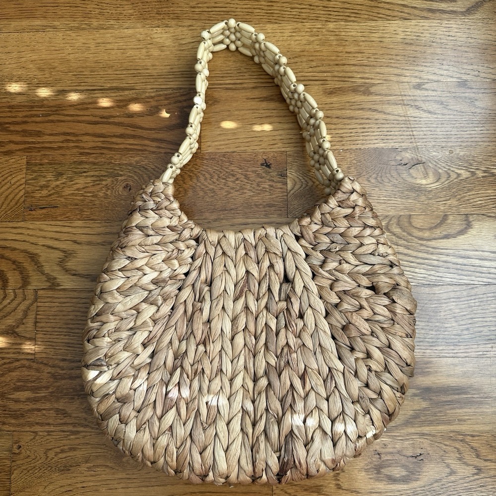 A New Day‎ Women's Wicker Natural Boho Rattan Shoulder Bag Purse